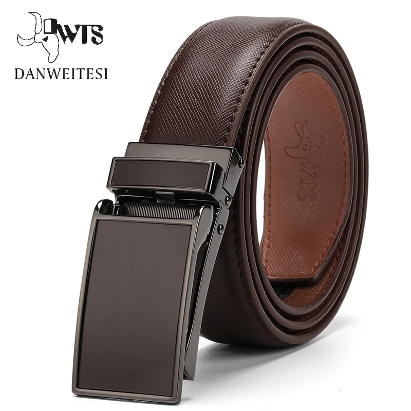[DWTS]Belt Male Men’s belt Genuine Leather Strap luxury brand Automatic Buckle Belts For Men Belts Cummerbunds cinturon hombre|Men’s Belts| -…