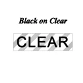 Black on clear