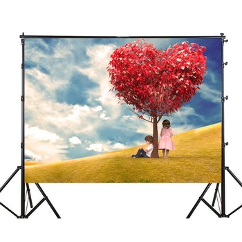

150x210cm Love/Heart Patern Wedding Background Photography Backdrop for Party Baby Birthday Events Wall Decoration Studio Props