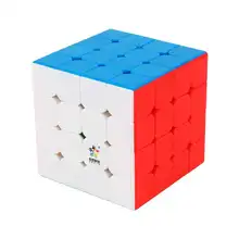 YuXin Little Magic 4x4x4 Magentic Magic Cube Профессиональный скоростной пазл твист Развивающие игрушки для детей количество головоломки и альфа