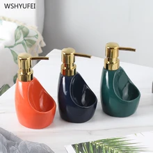 Многофункциональная однотонная керамика мыльница для ванной кухни мыло для рук шампунь-гель для душа бутылка для путешествий на открытом воздухе
