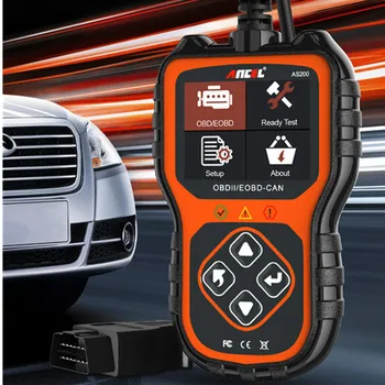 

AS200 OBD2 Scanner Car Diagnostic Tool Real-Time Data Multi-Language Engine Check Automatic Scanning