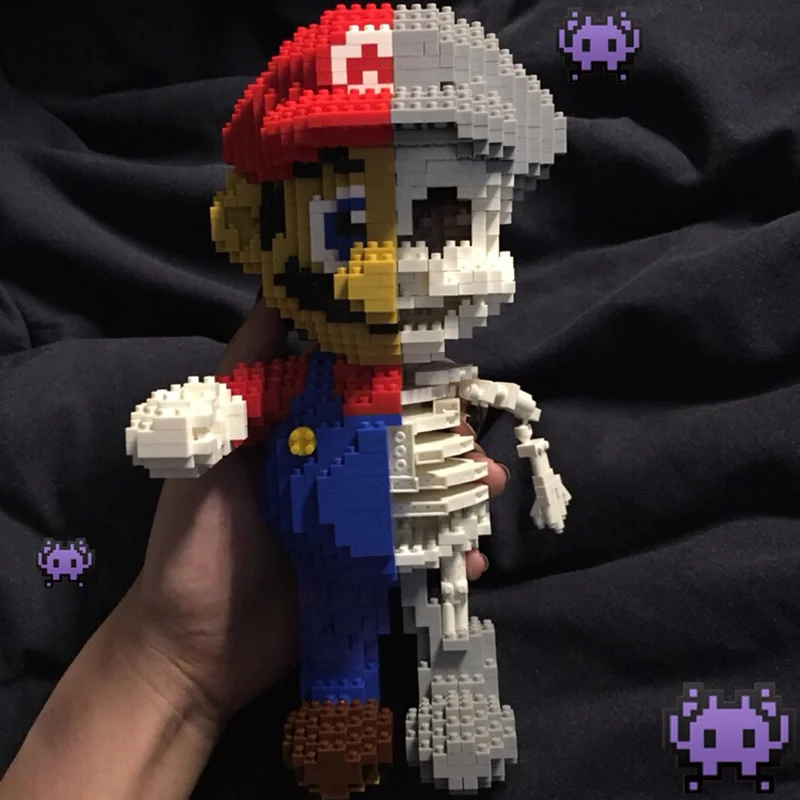 

1686Pcs Game Super Marios Mary Bros Brothers Mini Blocks DIY Building Blocks Diamonds Toys 7807 Compatible With Bela Kids Toy