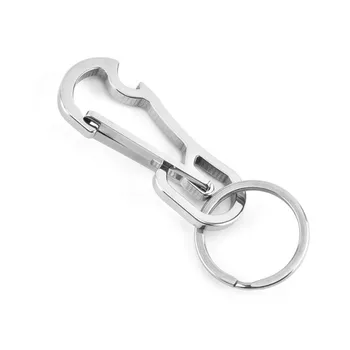 

Creative Quick Release Titanium Alloy Key Carabiner Clip Outdoor Camping Climbing Keychain Key Ring Hook Lock Tools MN01