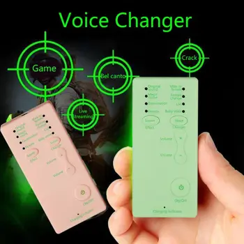 

Mini Voice Changer Adapter 8 Voice Changeing Modes Microphone Disguiser for PS4