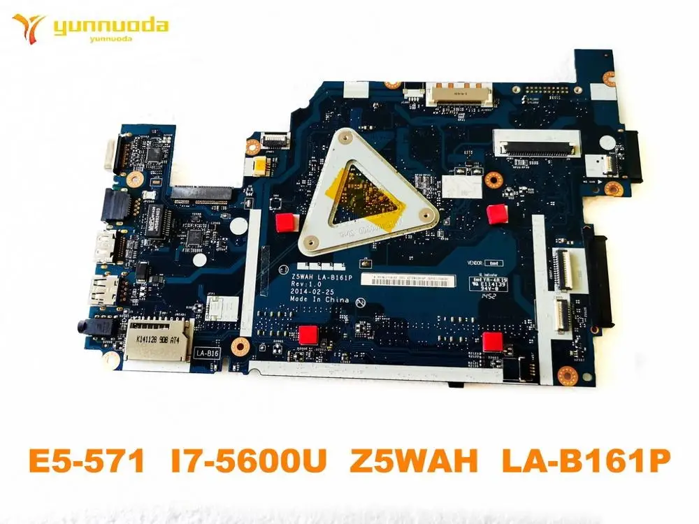 amazing  Original for ACER E5-571 laptop motherboard E5-571 I7-5600U Z5WAH LA-B161P tested good free shippin
