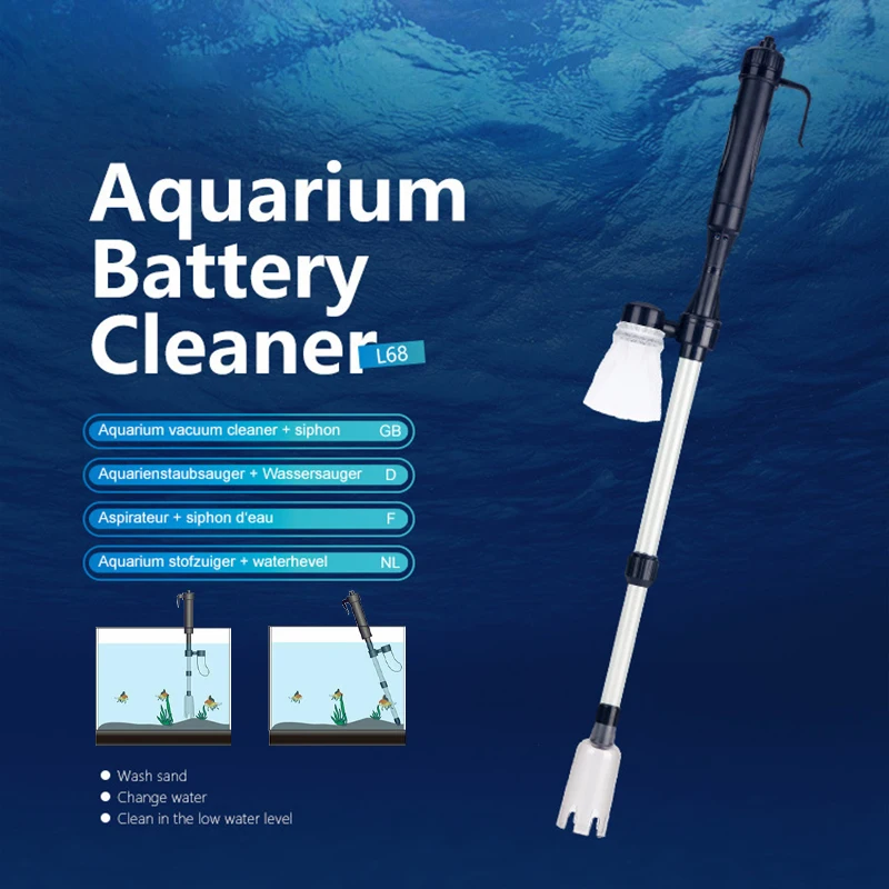 

Electric Syphon Operated Fish Tank Sand Washer Aquarium Water Pump Vacuum Gravel Water Changer Siphon Filter Cleaner