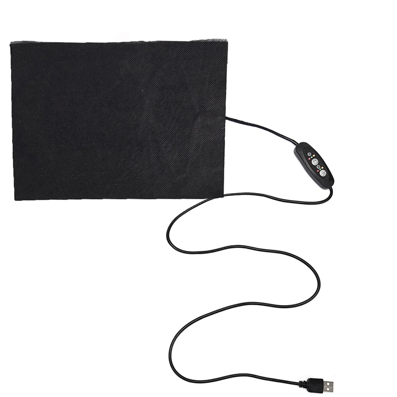 Carbon Fibre Temperature Control Warmer Electric Heating Pad Usb Input 1pc Carbon Aliexpress