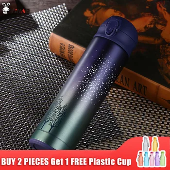 

New Design Double Wall Stainless Steel Vacuum Flasks 500ml Thermos Cup Coffee Tea Milk Travel Mug Thermo Bottle Gifts Thermocup