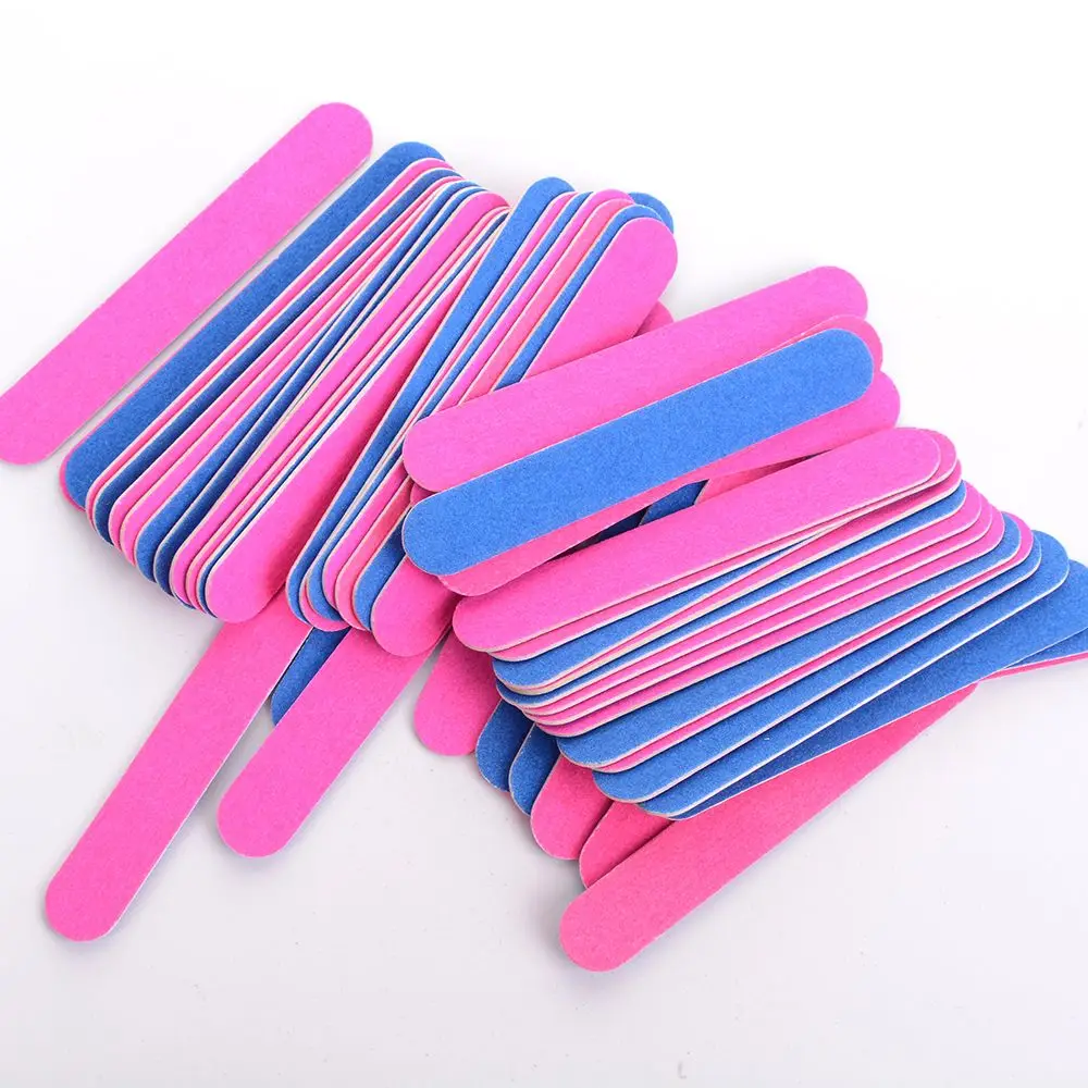 

20pcs/Lot Double Side Mini Disposable Nail Buffer Files Sanding Block Grit Professional Manicure Pedicure Tools Nail File