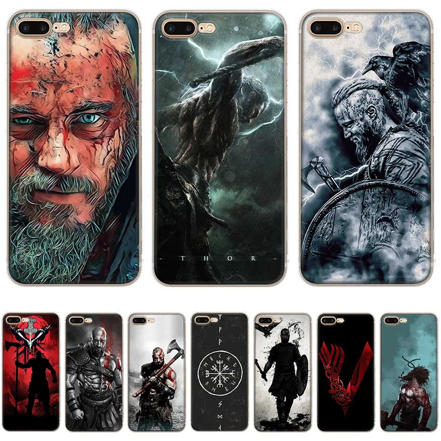 Чехол для мобильного телефона iPhone 6 6S 7 8 Plus 11 Pro XR X XS Max SE 5S 5 чехол Vikings Serie Shell |