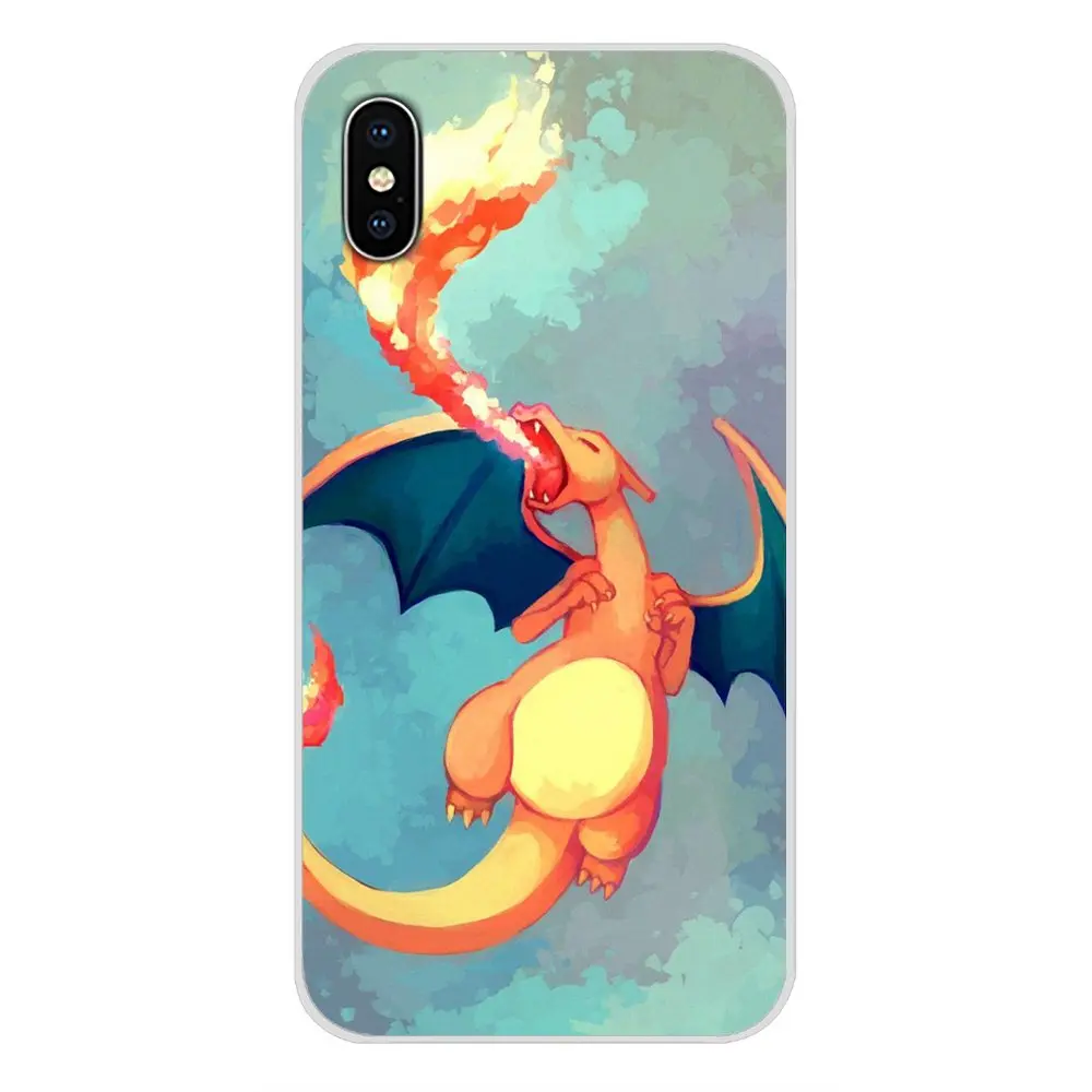 Силиконовый чехол для Apple iPhone X XR XS 11Pro MAX 4S 5S 5C SE 6S 7 8 Plus ipod touch 5 6 Coon Pokemons Charizard Charmander - Цвет: images 11