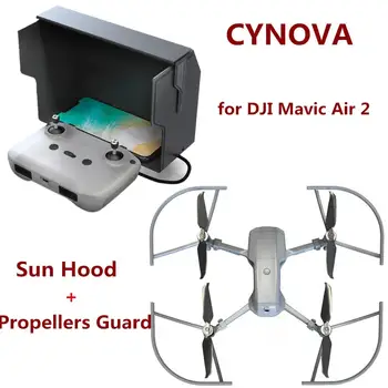 

CYNOVA for Mavic Air 2 Remote Control Cover Sun Hood and Propeller Guard Protective Cover Quick Release for DJI Mavic Air 2