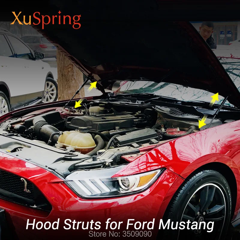Для Ford Mustang крышка капота автомобиля гидравлическая штанга стойки пружинный амортизатор подъемный кронштейн Стайлинг