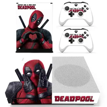 

Deadpool Skin Sticker Decal For Xbox One S Console & Kinect & 2 Controllers For Xbox One Slim Skin Stickers Vinyl