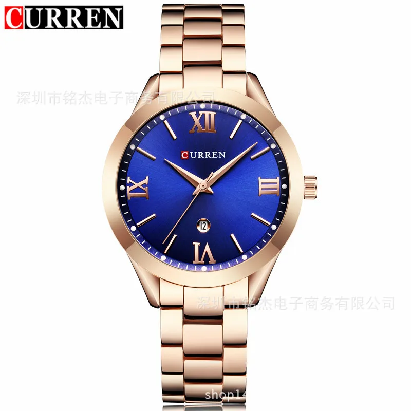 

Curren Karui En 9007 New Style Women's Steel Watch Women's Fashion Casual Waterproof Quartz Watch WOMEN'S Watch