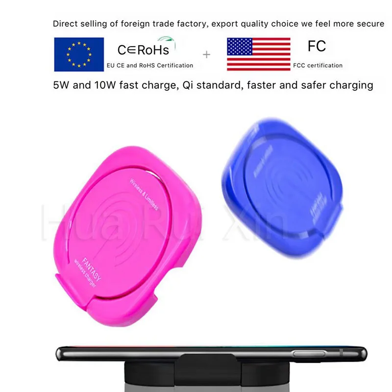 

For xiaomi9 xiaomi MIX3 MIX 2S QI portable creative buckle wireless fast charge 5w/10w for iPhone X Xs MAX XR 8 plus fast charge