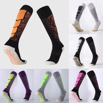 

Brand New Men Women Football Socks Rugby Hockey Soccer Sports Socks Polka Dot Anti-slip Long Socks