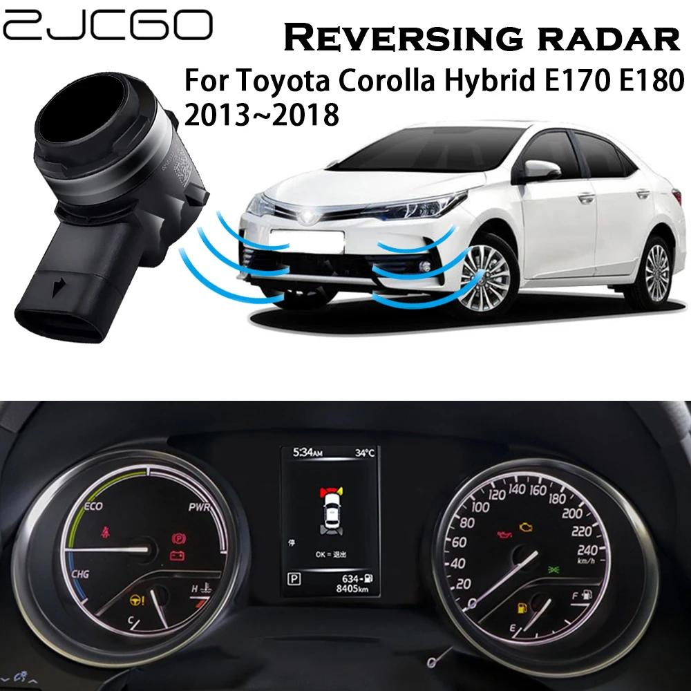 

ZJCGO OEM Original Car Parking Sensor Assistance Backup Radar Buzzer System For Toyota Corolla Hybrid E160 E170 E180 2013~2018