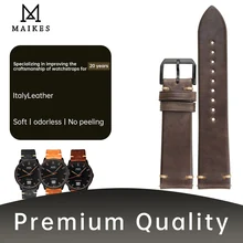 

MAIKES New Genuine Leather Watchband For Huawei Watch gt 2 20mm 22mm Cowhide Watch Band Quick Release Strap Watch Accessories