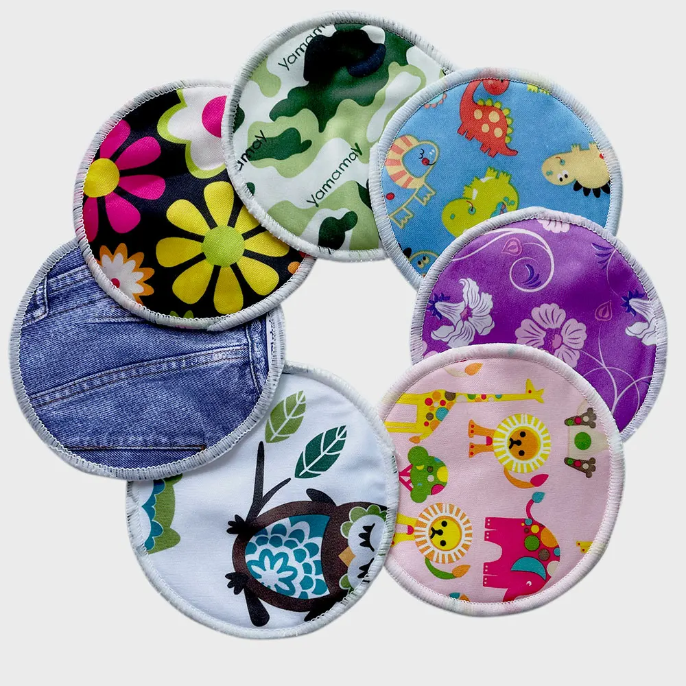 Cuscinetti Lavabili Stampati Pul Del Seno Di Pororo, Cuscinetto Di Cura Riutilizzabile Di Bambù Per La Mamma, Cuscinetti Di Cura Del Seno 24 Pz/Lotto
