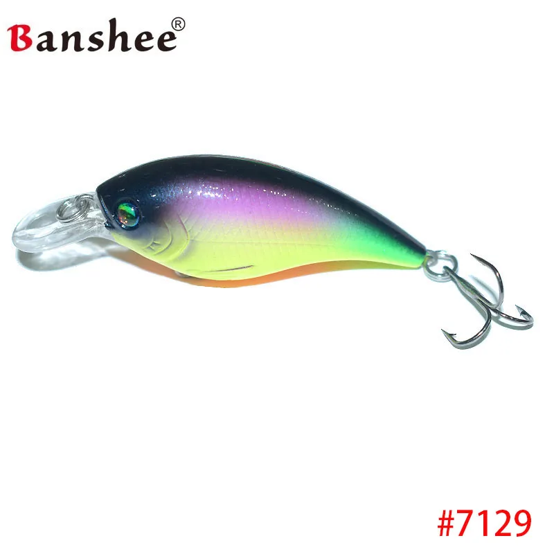 7129 Banshee 60 мм 10 г мелкий Дайвинг Crankbait воблер-Кривошип искусственная приманка рыболовные приманки для окуня щуки - Цвет: 7129
