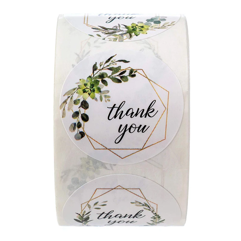  Wedding Decoration Reward Stickers 500pcs Thank You Pattern Invitation Sticker Bride to be Girl Bir - 4.00059E+12