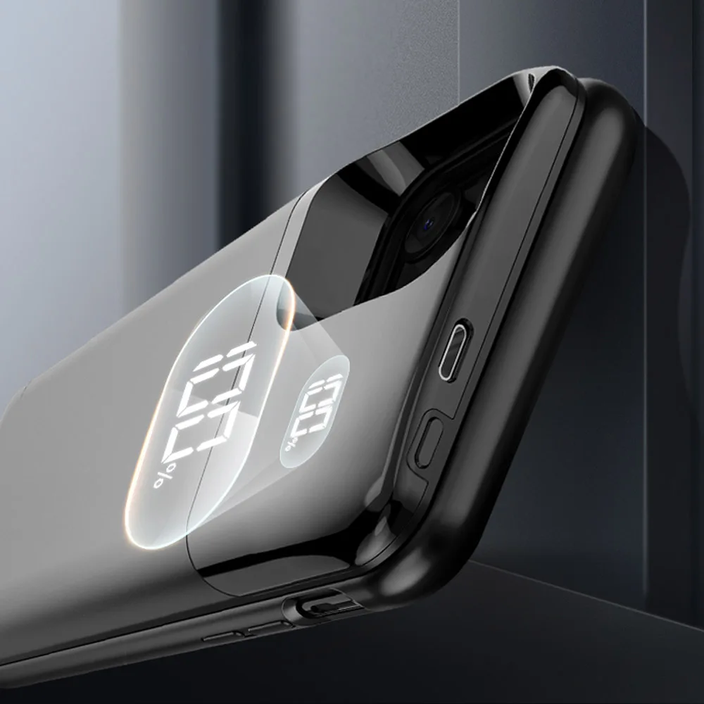 5500 мАч для iPhone 11 11Pro Max QI Беспроводная зарядка портативный блок питания внешний аккумулятор зарядное устройство чехол защитный чехол