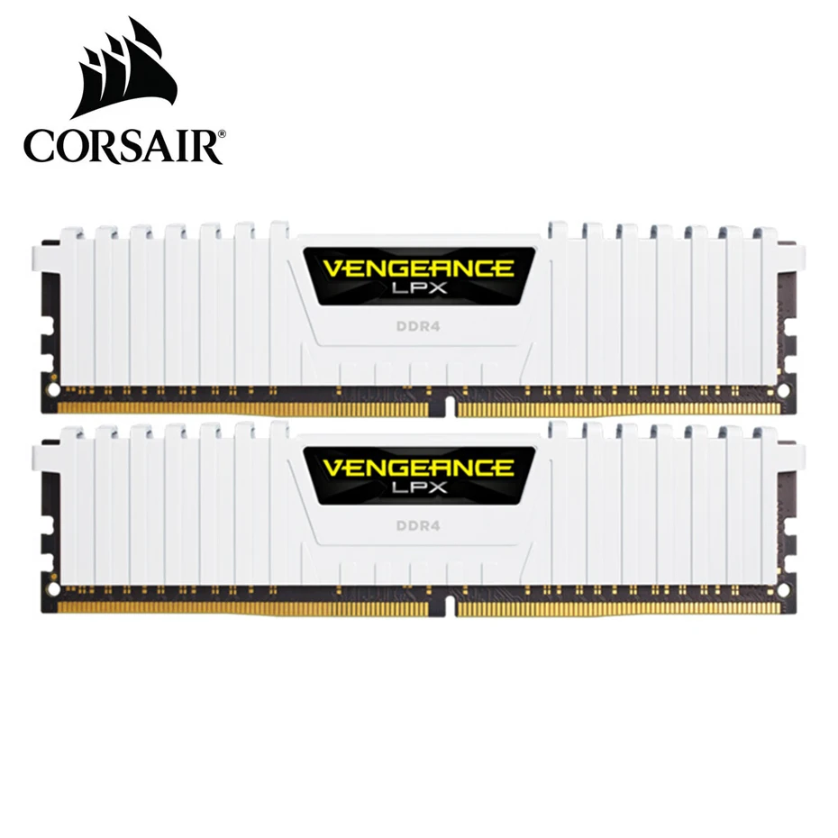 Erklæring skridtlængde Rindende CORSAIR VENGEANCE LPX PC white Memory RAM DDR4 8GB 16GB 32GB Memoria  2666Mhz 3000Mhz 3200Mhz Module PC Desktop RAM Memory DIMM