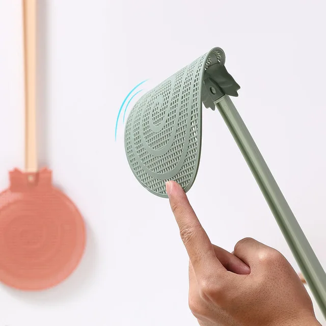 Nyalóka Alakja Hosszú Fogantyú Légy Swatter Műanyag Vastag Szúnyog Home Flycatcher Kártevőirtó Rovargyilkos Csapda - Image 4