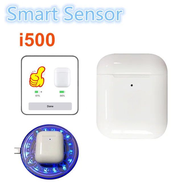 Новинка, i500 TWS, наушники-вкладыши, умный сенсор, Bluetooth 5,0, наушники, супер бас звук, наушники, беспроводные наушники, pk i100 i80 i9000