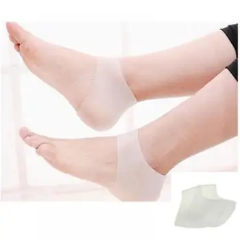 

2020 New arriver feet care socks 1pair New Silicone Moisturizing Gel Heel Socks Cracked Foot Skin Care Protectors anti cracking