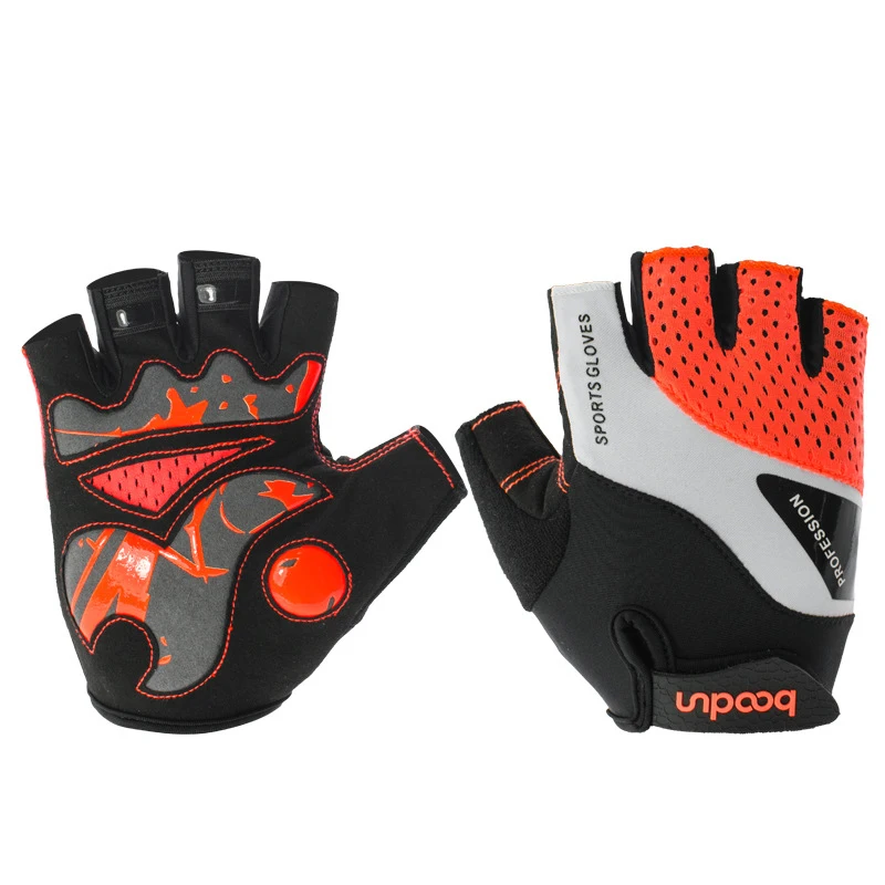 1 Pair Men Women Bicycle Cycling Half Finger Gloves Non-slip Shock Absorption Warm locking Designed