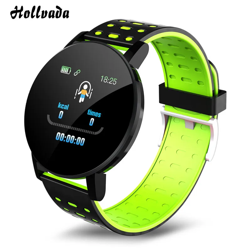 Смарт часы Hollvada 119Plus 2020 Bluetooth мужские с тонометром женские спортивный трекер WhatsApp