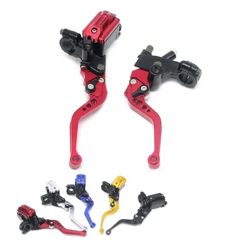 

22cm 7/8 Motorcycle Master Cylinder Levers Hydraulic Brake Pump Clutch Lever Reservoir For harley touring xmax 300 honda shadow