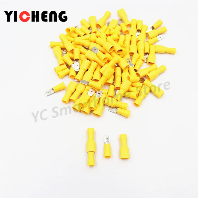 50pcs connection terminal cold-pressed terminal block terminals for wire cable crimping kit wire connector FDFD MDD