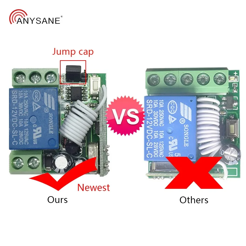 Универсальный беспроводной переключатель 433 мгц радиочастотный передатчик и приемник DC12V дистанционное реле 1 ТХ до 8RX пульт дистанционного управления, светильник