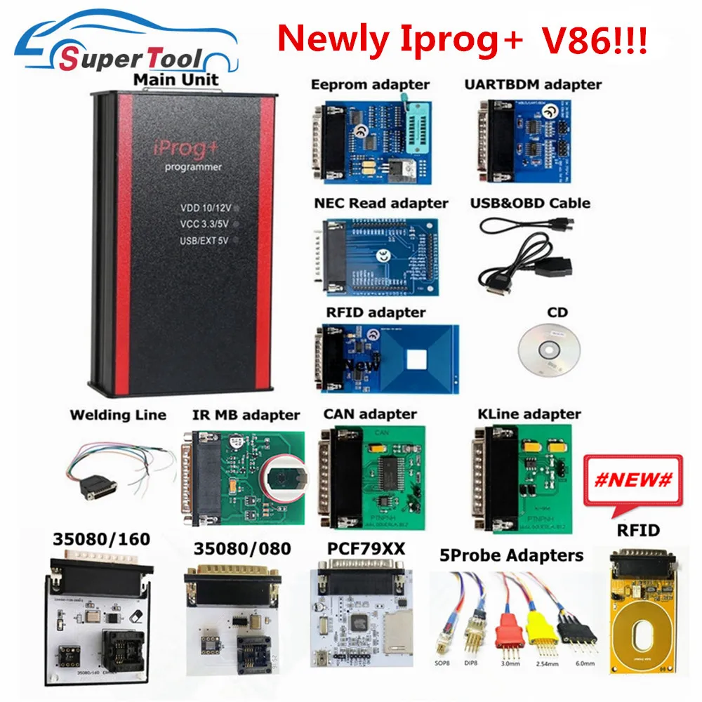 Программатор ключей Iprog + V87 замена Digiprog 3 Carprog V8.21 Pro поддержка IMMO коррекция пробега
