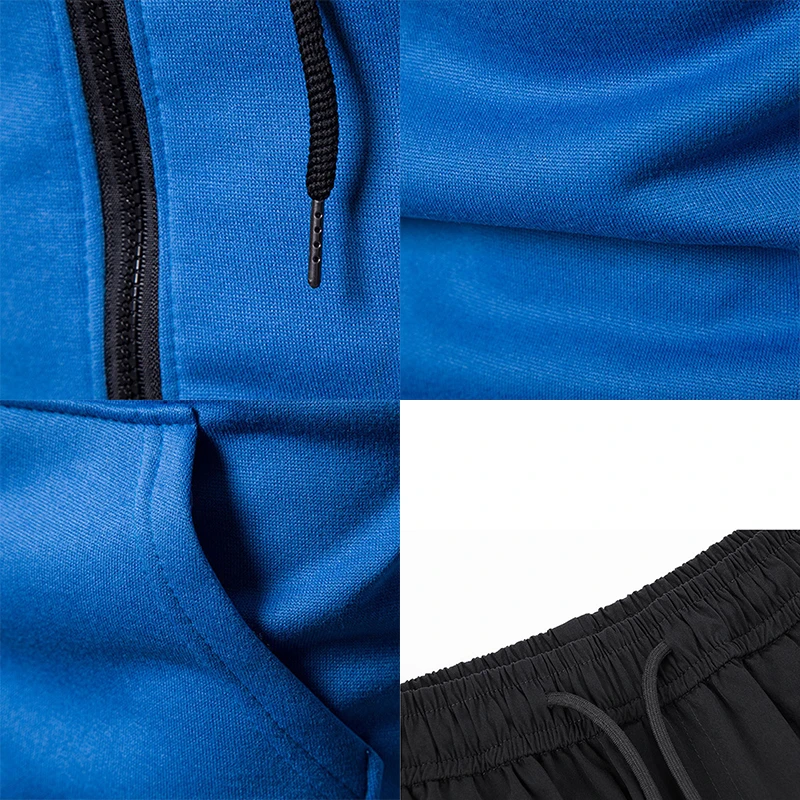 Męskie dres codzienny wiosna jesień moda męska kurtka i spodnie dresowe dwa kawałki ustawia odzież sportowa odzież Plus Size dla mężczyzn 5 Męskie dres codzienny wiosna jesień moda męska kurtka i spodnie dresowe dwa kawałki ustawia odzież sportowa odzież Plus Size dla mężczyzn 5