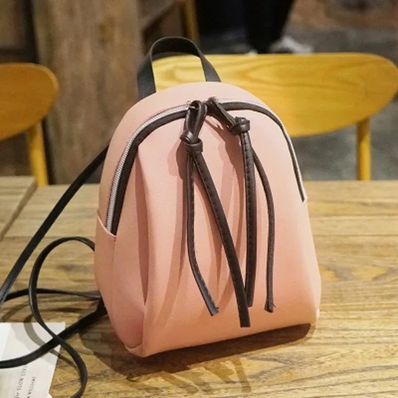  Small Backpack Women Leather Shoulder Bag 2019 Summer Multi-Function Mini Backpacks Female School B - 4000189996674