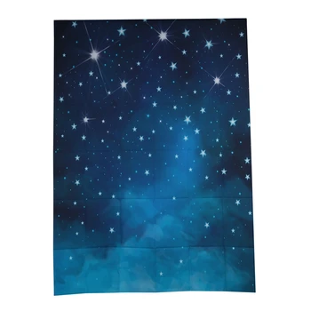 

RISE-5x7ft Evening Blue Sky Photography Backdrops No Wrinkles Fantasy Stars Background For Children Birthday Photo Studio