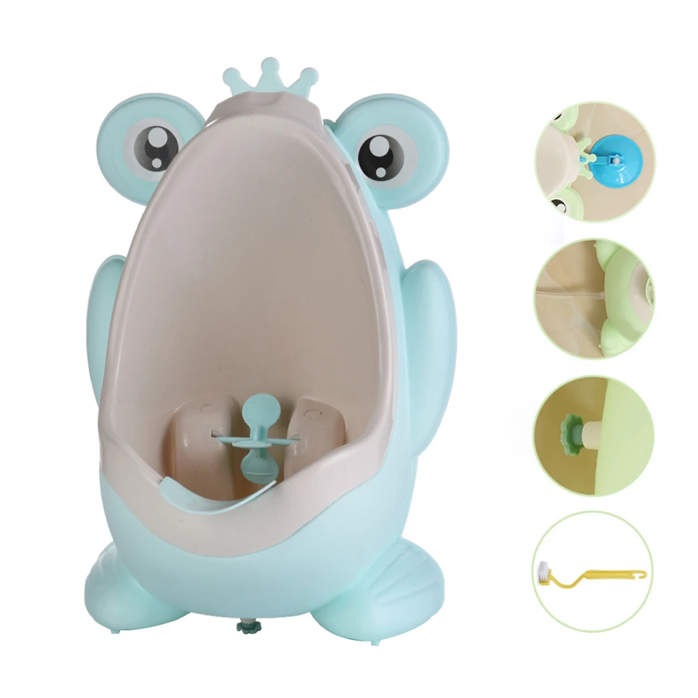 Горшок для туалета обучающий лягушка для маленьких мальчиков, детский туалет, вертикальный писсуар для малышей, настенный горшок