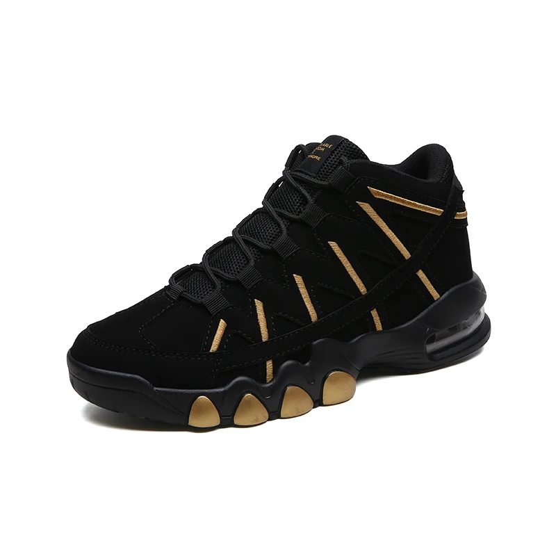 Мужские баскетбольные кроссовки для мальчиков Jordan 4 Cushionning Boots Ретро Jordan 9 баскетбольные кроссовки мужские Jordan обувь Uptempo Lebron обувь - Цвет: goldBlack
