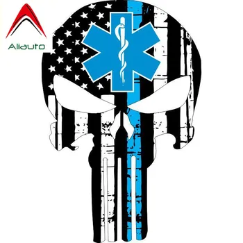 

Aliauto Cool Car Stickers Punisher Skull Auto Accessories Decor Vinyl Decal for Renault Megane Skoda Volvo S60,16cm*10cm