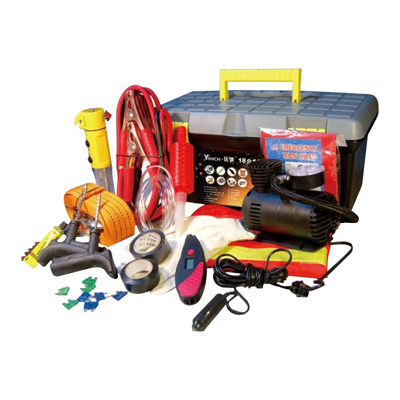 

Optimus Emergency Car Mounted Tool Kit Car Supplies Multi-functional Vehicle Rescue First Aid Kit