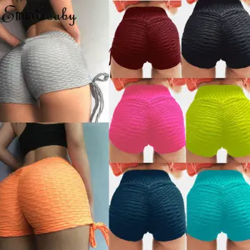 

Women Sports Shorts Scrunch Running Gym Fitness Short Pants Workout Beach Casual