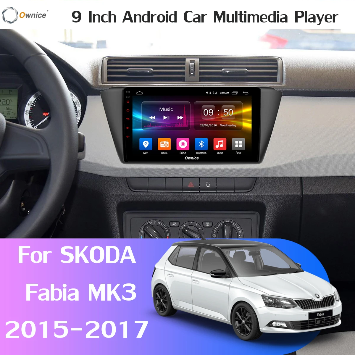 Flash Deal 360° Panoramic Camera 4G LTE Android 9.0 4GB+64GB DSP CarPlay Car Multimedia GPS Radio Player for Skoda Fabia mk3 2015 2016 2017 1