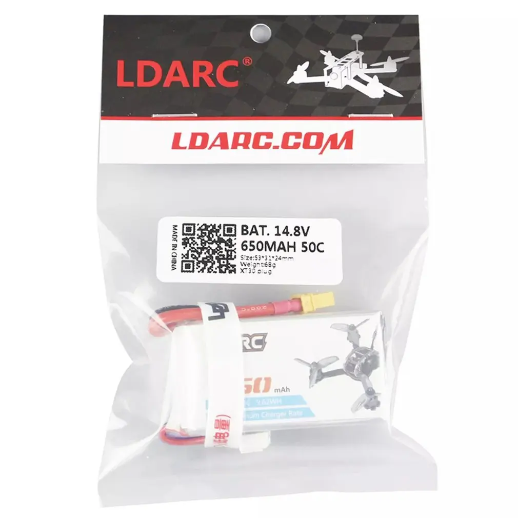 LDARC 14,8 V 650mAh 50C 4S Lipo аккумулятор набор для сборки дрона литиевая батарея электрическая Подсказка для LDARC 130GTI для ET125