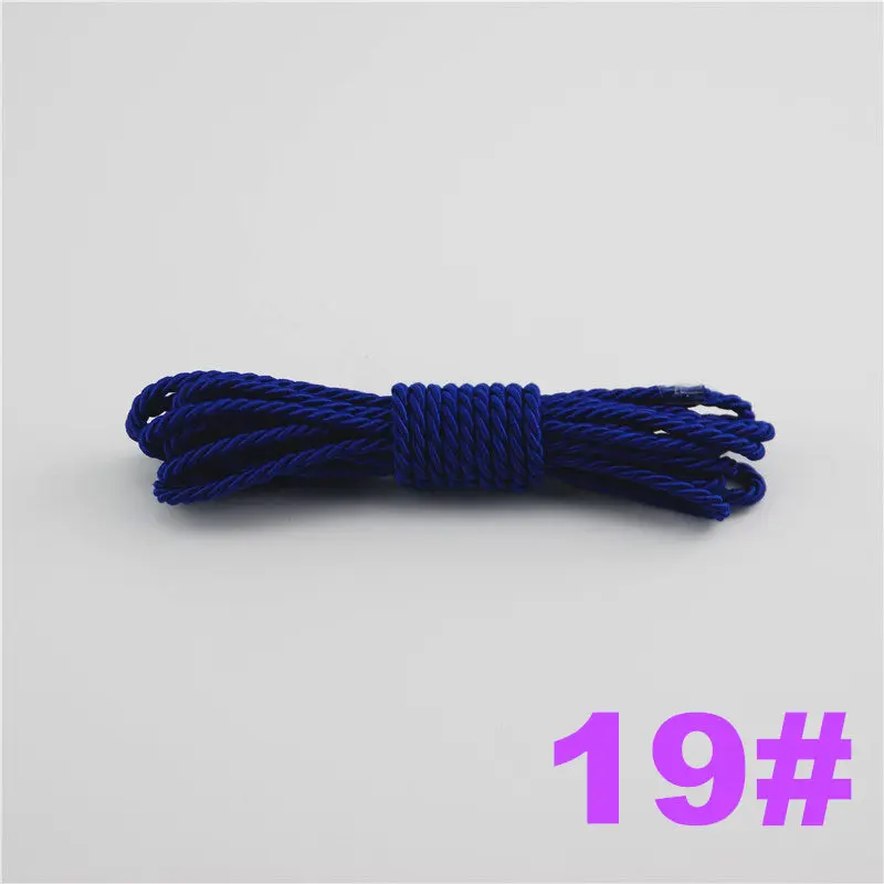 FASMILEY DIY Cord Jewelry findings 3 мм плетеный Канат мульти сплошной Цвет витая нить DIY аксессуары строка поставляет 100 м DS217 - Цвет: 19