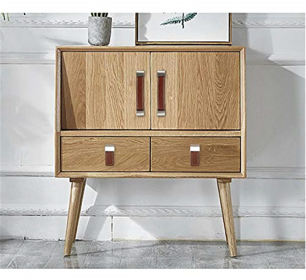 IdealDecor 12x Ретро брелки из кожи PU ручной работы для шкафа в современном стиле ручки комода круглые ручки для ящиков ручка двери кухня ручка